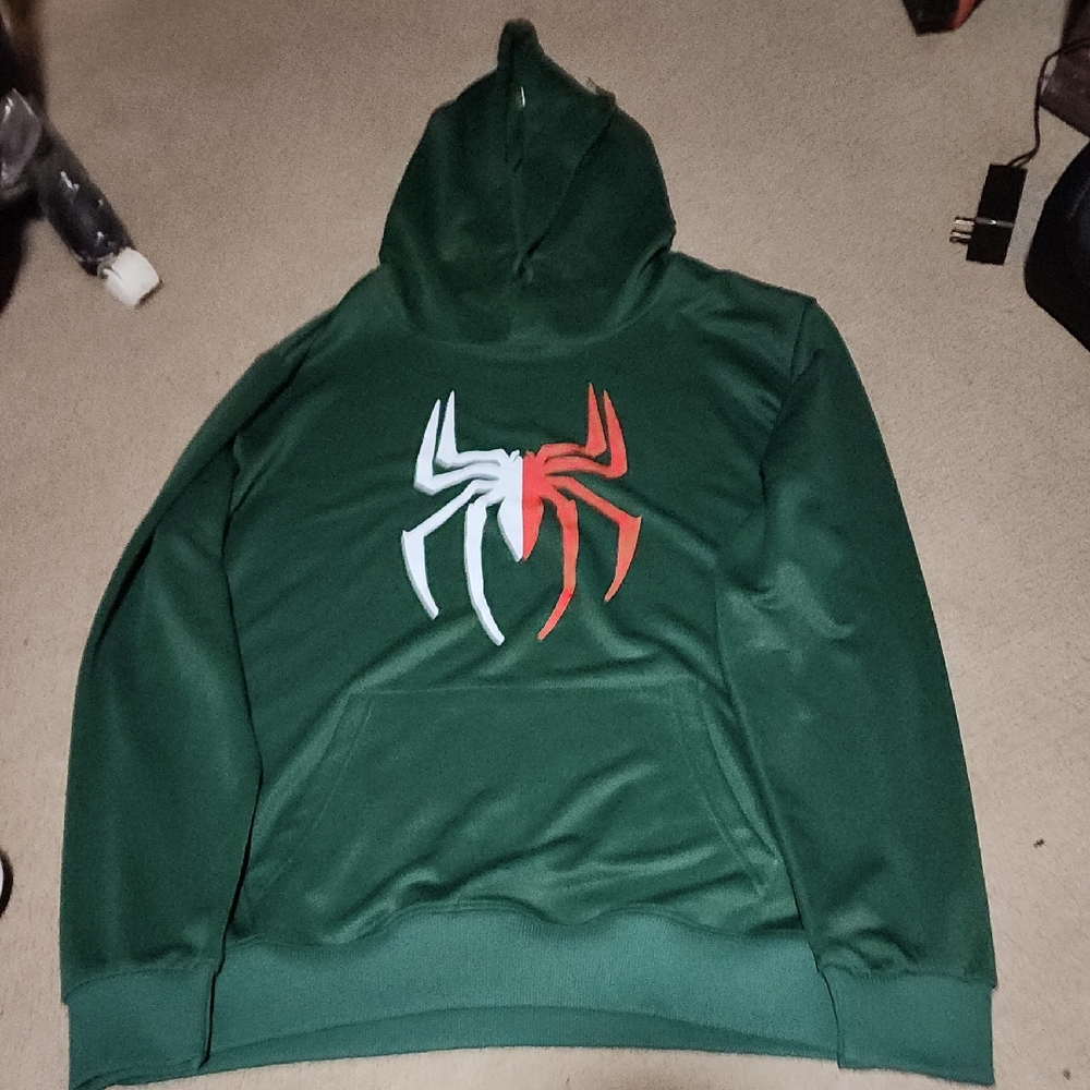 Green Spider Graphic Hoodie